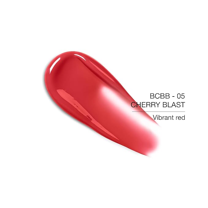 KimChiChic Beauty Balm Chica Balm Balm, Glossy Tinted Flavored Lip Balm, Hydrating Vegan Lip Gloss, Cruelty-Free, Paraben-Free Treatment for Soft, Smooth Lips, 0.8 fl. oz, 05-Cherry Blast