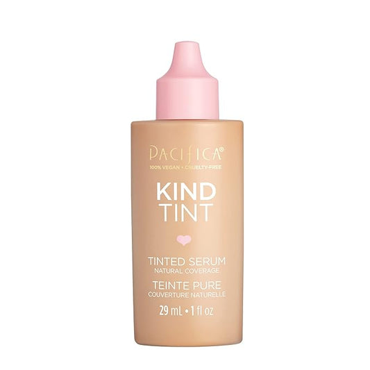 Pacifica Tinted Moisturizer – Kind Tint Serum, Lightweight Hydrating Foundation with Vegan Collagen & Hyaluronic Acid for Dewy Glow, Buildable Coverage, Vegan, 1 fl oz (Shade 17)