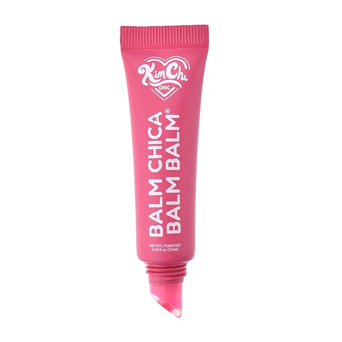 KimChiChic Beauty Balm Chica Balm Balm, Glossy Tinted Flavored Lip Balm, Hydrating Vegan Lip Gloss, Cruelty-Free, Paraben-Free Treatment for Soft, Smooth Lips, 0.8 fl. oz, 04-Pink Watermelon
