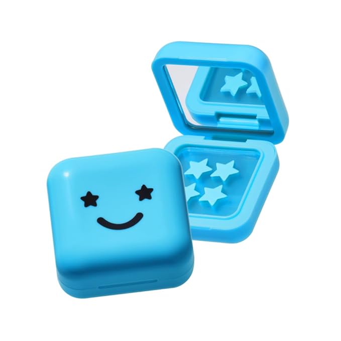 Starface Hydro-Star Salicylic Acid Patches + Big Blue Compact, Helps Unclog Pores and Shrink Spots, Absorb Fluid and Reduce Redness, Hydrocolloid, Vegan and Cruelty-Free Skincare (32 Count)