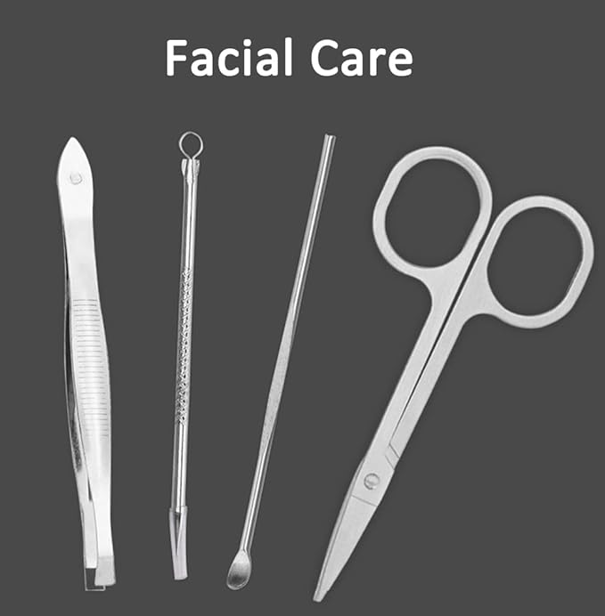 8 Pieces Manicure Set Nail Clippers Pedicure Kit Toenail Beauty Tool Portable Set for Home Travel Gift for Men and Women