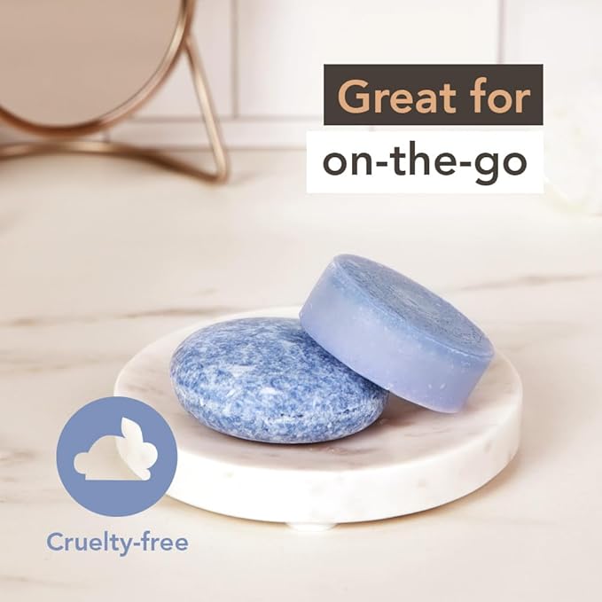Wave Fresh Linen Shampoo & Conditioner Bar Set - Natural & Organic Moisturizing Vegan Shampoo and Conditioner Bars for Women & Men - Long-Lasting (80-120 Uses)