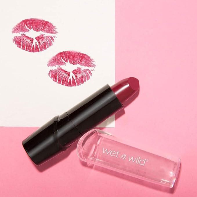 wet n wild Silk Finish Lipstick, Hydrating Rich Buildable Lip Color, Formulated with Vitamins A,E, & Macadamia for Ultimate Hydration, Cruelty-Free & Vegan - Secret Muse (Pack of 2)