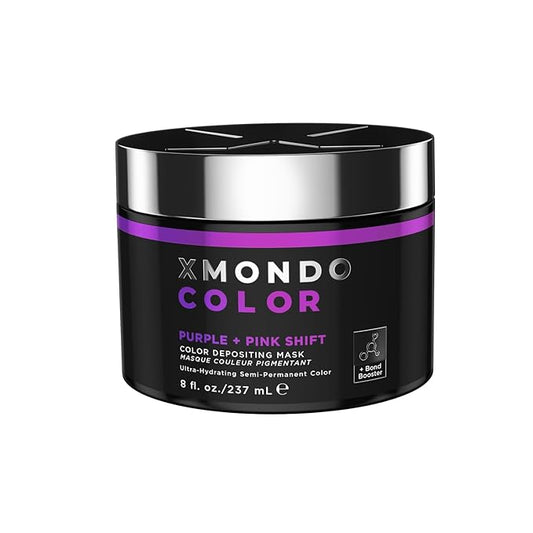 XMONDO Color Purple + Pink Shade Shift Mask – Semi-Permanent Dye with Bond Booster & Hyaluronic Acid, 8 oz