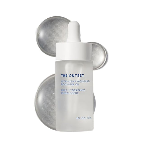 The Outset Ultralight Hydrating Face Oil with Squalane, Fast-Absorbing, Non-Clogging & Gentle Moisturizer, Fragrance-Free, Clean, Vegan & Gluten-Free Skincare for All Skin Types, Sensitive - 1 fl oz