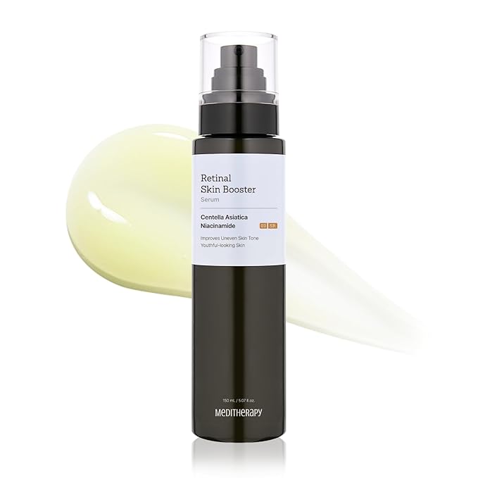 MEDITHERAPY Retinal Skin Booster Serum – Gentle Daily Serum for Beginners, Lightweight Face & Body Serum – Smooth Texture & Pore Care – Korean Skincare, 5.07 Fl. Oz