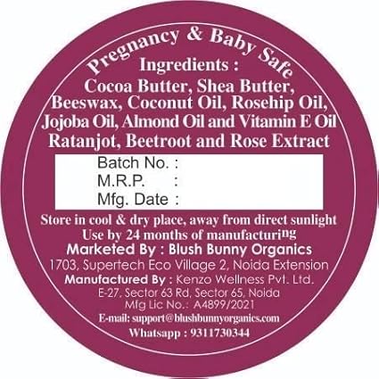 Lippie Beetroot & Rose Tinted Lip Balm and Cheek Tint, 100% Natural No Artificial Colors or Toxic Chemicals