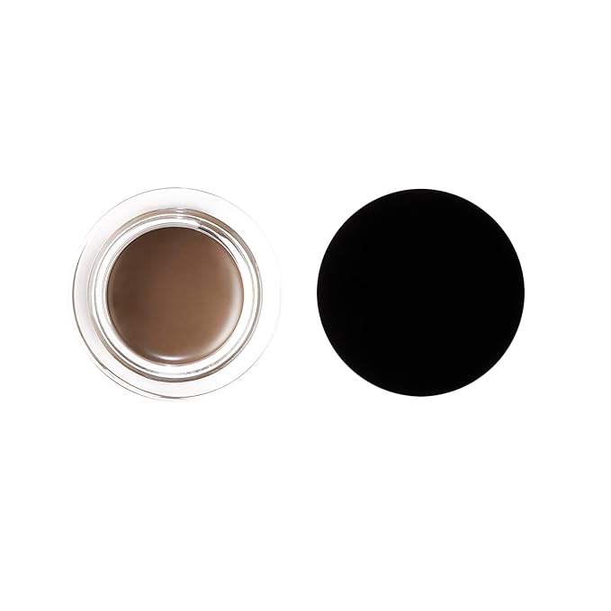 e.l.f. Lock On Liner And Brow Cream Sculpts and Defines Eyebrows Medium Brown 0.19 Oz (5.5g)