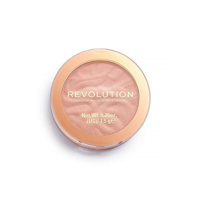 Revolution Beauty London, Blusher Reloaded, Pressed Powder Face Blusher, Highly Pigmented & Long-Lasting Formula, Sweet Pea, 0.26 oz
