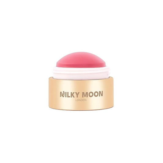Stellar Cheeks Cream Blush, Long-lasting, Lightweight Formula for Cheeks, Lips & Eyes, Infused with Coconut & Jojoba, Candy Rose
