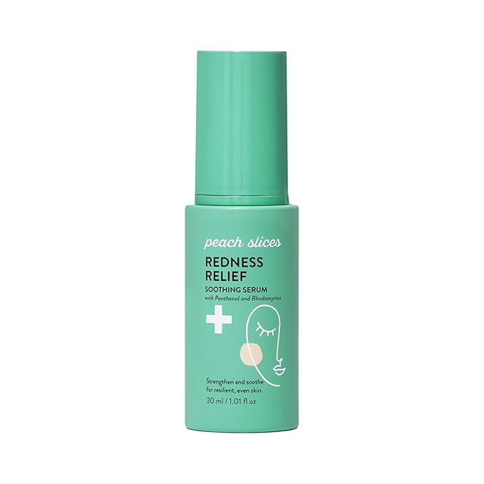 Peach Slices - Redness Relief Soothing Serum (1.01 oz) - Strengthen & Soothe - Resilient & Even Skin - Panthenol, Rhodomyrtus, Cica, & Allantoin - Vegan, Cruelty Free, Korean Skin Care & Beauty