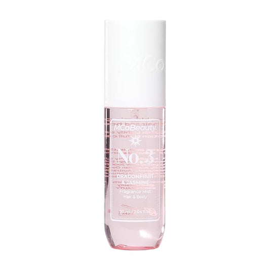 MCoBeauty - Fragrance Mist No.3 - Light Body Mist and Hair Perfume with Sweet Blossom, Dragon Fruit and Lychee - Gifts for Women, Feminine Spray, Self Care Gifts for Women - 90ml Bottle