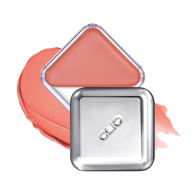 CLIO Essential Lip & Cheek Tap, Pocket Blush, Easy to Use, Glides on Effortlessly, Non-Greasy, Travel-Sized Creamy & Blendable Color For Lips & Cheeks (01 PEACH FLUSH, One Size)