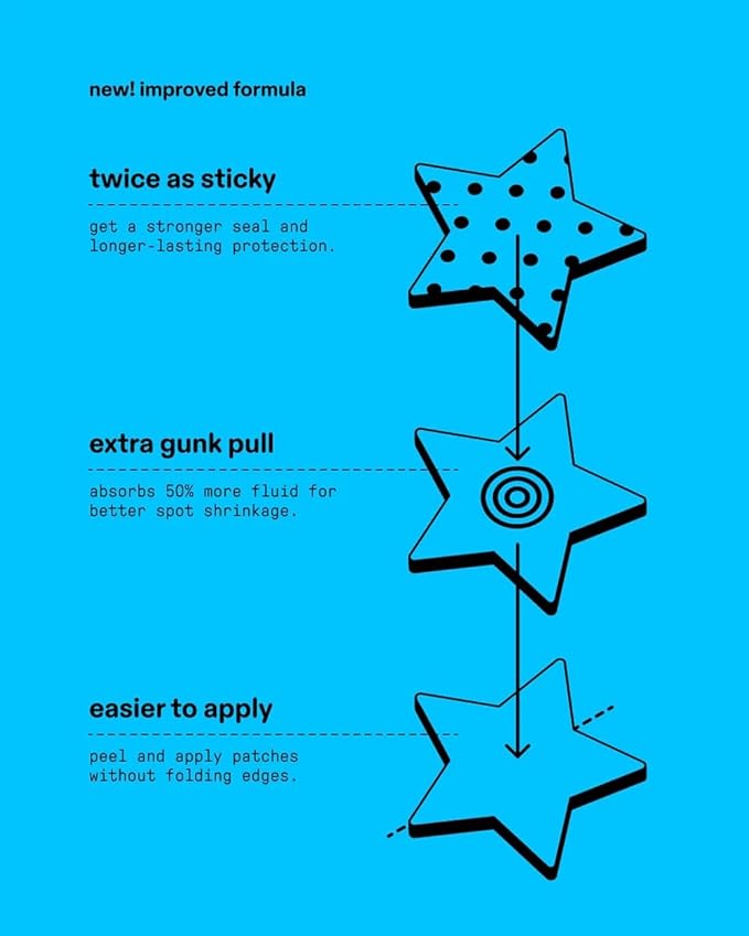 Starface Hydro-Star Salicylic Acid Patches + Big Blue Compact, Helps Unclog Pores and Shrink Spots, Absorb Fluid and Reduce Redness, Hydrocolloid, Vegan and Cruelty-Free Skincare (32 Count)