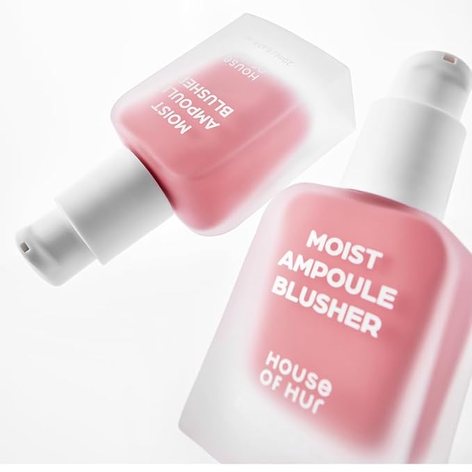 House of Hur Moist Ampoule Blusher with 50% Moisture Essence | Hydrating & Long-Lasting Blush | 0.68fl.oz (9 Shades) (Cherry Blossom)