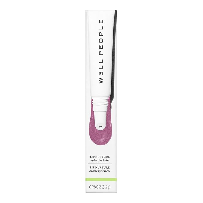 Well People Lip Nurture Hydrating Balm, Lip Balm For Hydration & Vibrant Sheer Color, Soothes & Softens Lips, Vegan & Cruelty-free, Lush Lilac