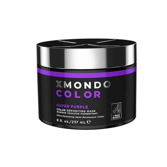 XMONDO Hair Color Super Purple Hair Healing Semi Permanent Color | Vegan Formula with Hyaluronic Acid to Retain Moisture, and Bond Boosting Technology, 8 Fl Oz