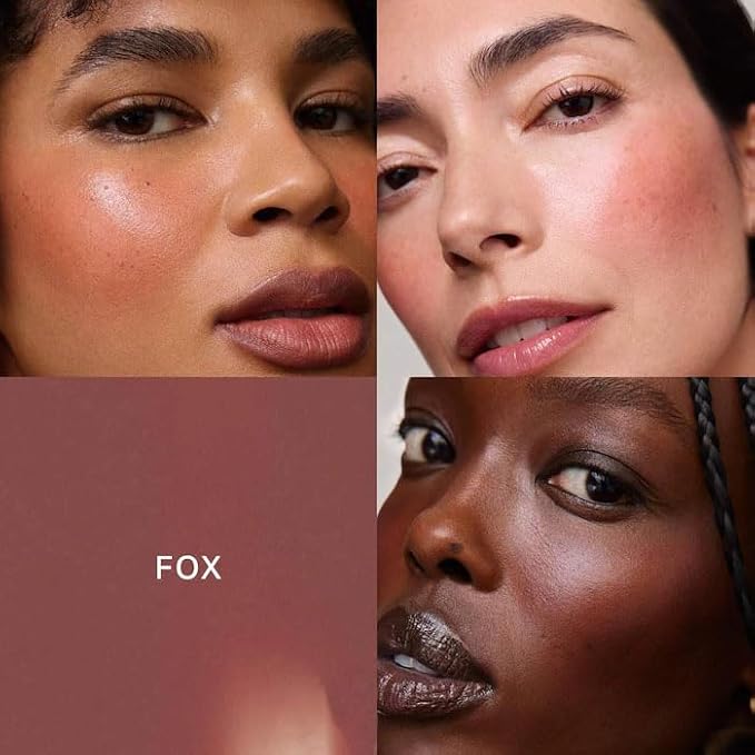 Flush Balm Cream Blush Stick - Fragrance Free, Blendable, Natural Radiant Finish, Buildable Color for Cheeks & Lips - Color: Fox - (warm taupe)