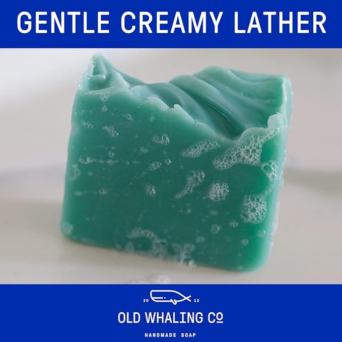 Old Whaling Co French Lavender Handmade Bar Soap 4 Pack – Face, Hand and Body Soap - Moisturizing Bar Soap – Lavender, Mountain Heather and Rose Scent, 5oz Each, Set of 5