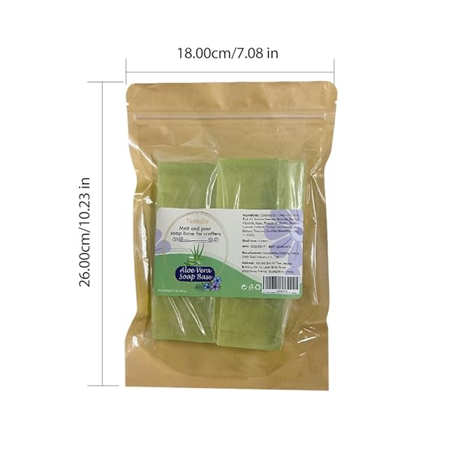 1LB Aloe Vera Melt and Pour Soap Base for DIY Crafting DIY Handmade Unscented Glycerin Soap Easy to Cut