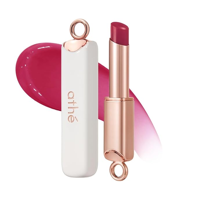 athé Authentic Lip Balm – Tinted, Moisturizing & Plumping, Long-Lasting Color, Non-Sticky, Vegan & Cruelty-Free