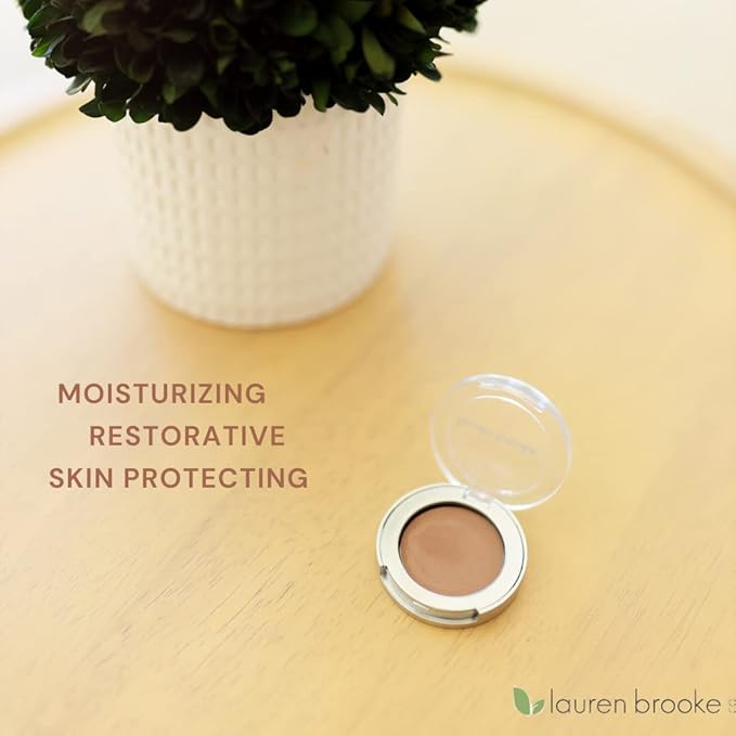 Lauren Brooke Cosmetiques Cream Eyeshadow | Natural Organic, Richly Pigmented Eye Makeup, Creme Eyeshadow For Women (Cocoa Latte (Matte))