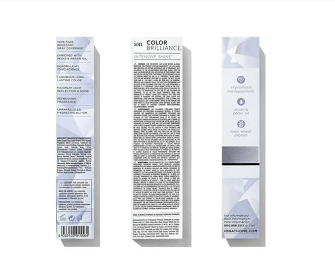 Ion High Lift Natural Blonde Cream Hair Color, HL-N, Permanent, Paraphenylenediamine Free, 100% Gray Coverage, Vegan and Cruelty Free, Low Ammonia, Nourishing, For Blonde Hair, 2.05 Ounce