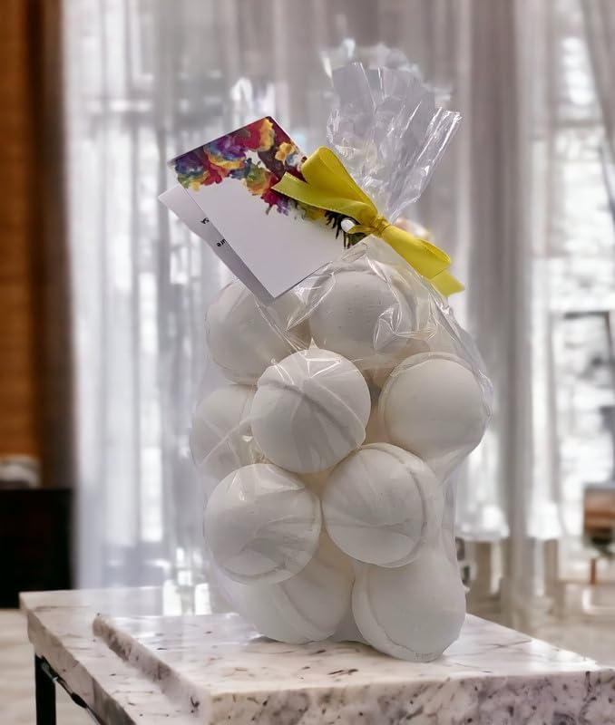 Bath Bombs 14 Set 1 oz/ea, USA Handmade Bath Fizzies | Essential Oils Aromatheraphy | Moisturizing Shea & Coco Butter | Natural and Organic, Vegan & Cruelty-Free | Skin Friendly - Hawaiian Sandalwood