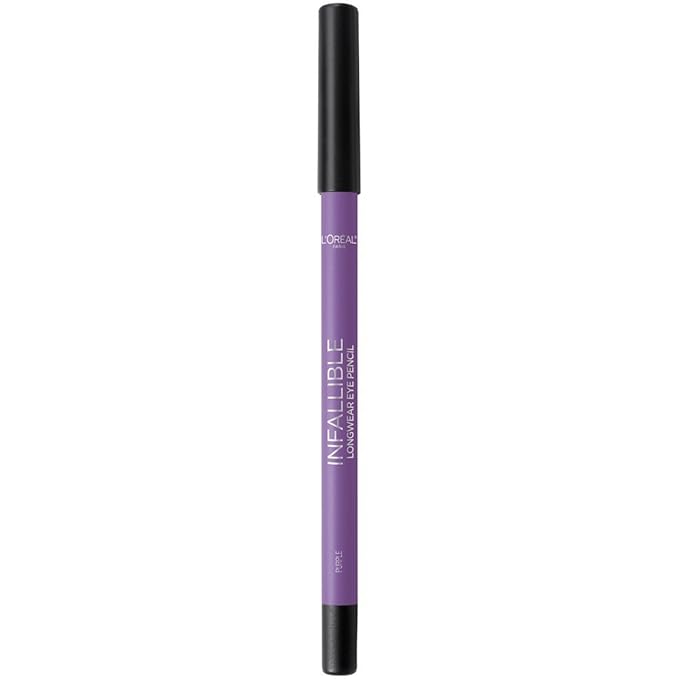 L'Oreal Paris Makeup Infallible Pro-Last Pencil Eyeliner, Waterproof and Smudge-Resistant, Glides on Easily to Create any Look, Purple, 0.042 oz.