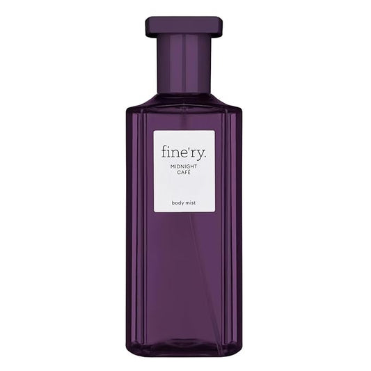 Fine'ry Jasmine Gourmand Hair + Body Fragrance Mist Spray for Women - Midnight Cafe - Bold, Floral Scent with Crème de Café, Jasmine Absolute & Patchouli, Long-Lasting, Body Spray for Girls (5 Fl Oz)