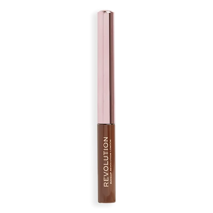 Makeup Revolution, Super Flick Liquid Eyeliner, Highly Pigmented, Brown, 0.08 fl. Oz (Pack of 2)