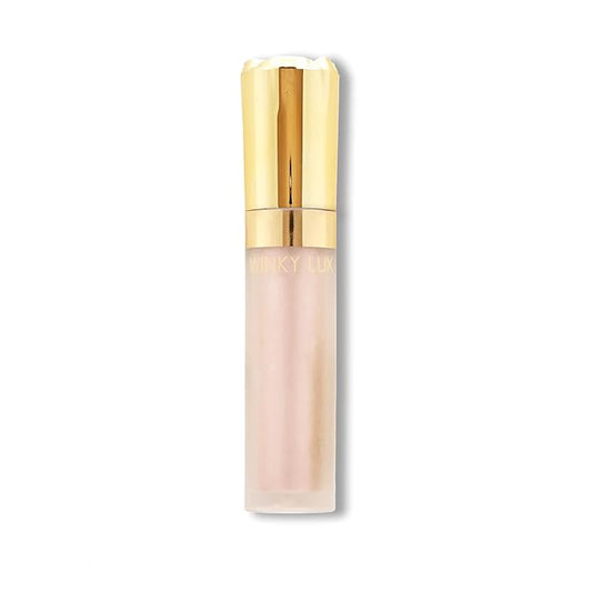 Winky Lux Rose Petal Liquid Eyeshadow, Longwear, Buildable, High-Pigment, Blendable, Crease-Proof, with Hydrating Vitamin E & Mango Seed Butter, Clean Beauty, Cruelty-Free, Vegan, Magnolia Shimmer