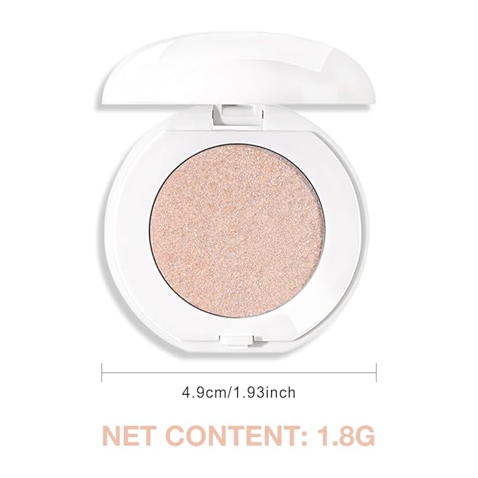 Single Cream Eyeshadow,Peach Pink Shimmer Eye shadow Pallette,Long Lasting Glitter Eyeshadow,Soft Shimmer Eye Makeup,Vegan & Cruelty-Free Mini Eye shadow for Brown Blue Green Eyes. 03#