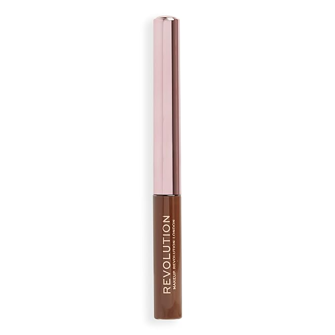 Makeup Revolution, Super Flick Liquid Eyeliner, Highly Pigmented, Brown, 0.08 fl. Oz (Pack of 2)