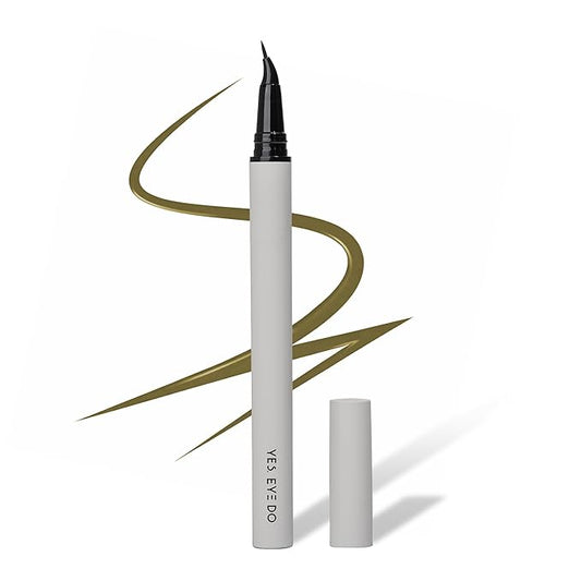 Eagle-Claw Angled Liquid Eyeliner – 30° Ultra-Fine Brush Tip, Waterproof, 24-Hour Long-Lasting Wear – Cruelty-Free & Vegan – Taupe (Mocha Muse)