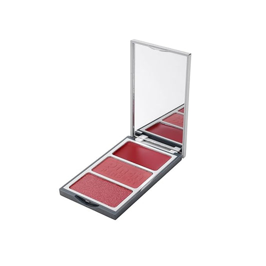 Buildable Blush Palette – Vegan & Cruelty-Free Cream + Powder Cheek Color Trio for Natural & Long-Lasting Finish (04 Rosewood Reverie, Cream Blush: 0.09 oz / 2.5 g Powder Blush: 0.25 oz / 7 g)