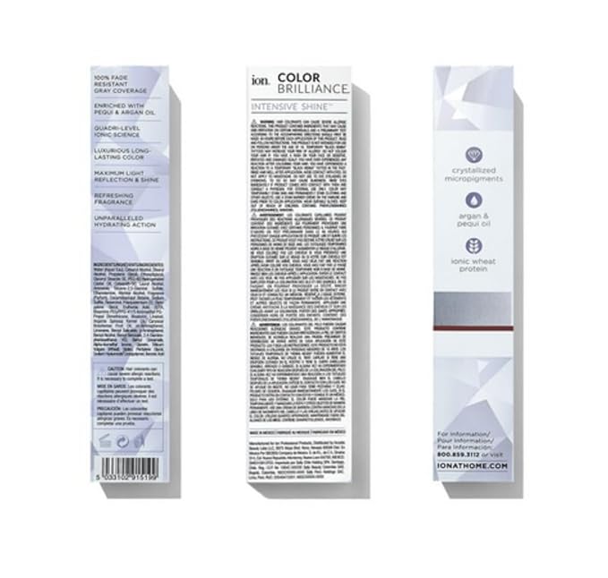 Ion Permanent Creme Hair Color 4A Medium Ash Brown, Vegan, Cruelty Free, PPD Free, 100% Gray Coverage, Long Lasting, Fade Resistant Color, 2.05 oz