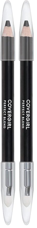 COVERGIRL Perfect Blend Eyeliner Pencil, Basic Black, Eyeliner Pencil with Blending Tip For Precise or Smudged Look (Pack of 2)