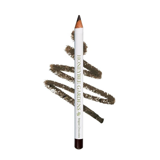 Honeybee Gardens Effortless Eyeliner Pencil, Belgian Chocolate Brown, Smooth Long-Wearing, Rich Pigment, Vegan & Gluten-Free