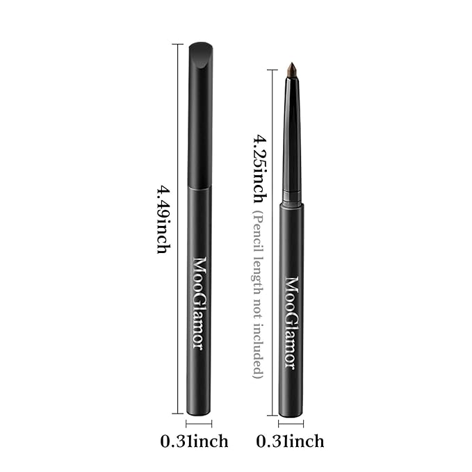 12 Pcs Black and Brown Eyeliner Pencil Gel Eyeliner Pen with Retractable and Waterproof Eye Liner for Bold and Defined Eye Liner (6 Black+6 Brown)