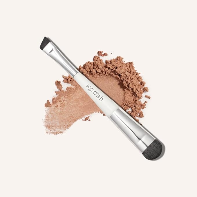 The Essential Brush Set | 4 dual-ended brushes, soft vegan bristles, travel friendly, Woosh Beauty