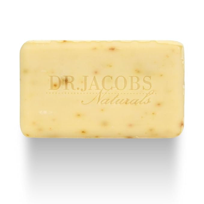 Dr Jacobs Naturals, Triple Milled Loofah Exfoliating Castile Bar Soap (Pack of 6) - Free of Parabens, Sulfates, Synthetics, Gltuen and GMO (Citrus Crush Cocktail)
