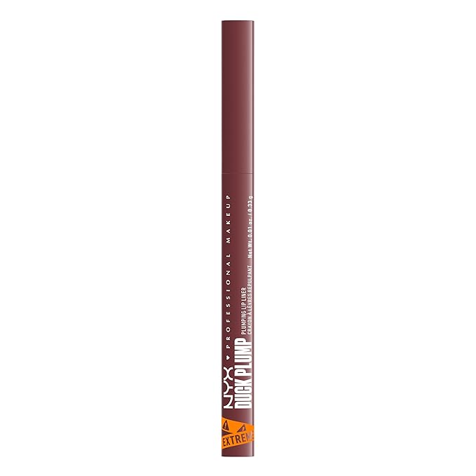 NYX PROFESSIONAL MAKEUP Duck Plump Plumping Lip Liner, Matte Pencil With Up To 10HR Wear, Fill Em In (Pink Lip Liner)