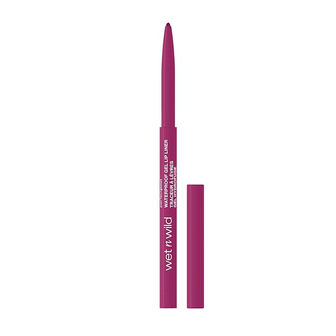 wet n wild Lip Liner Perfect Pout Matte Retractable Gel Lip Liner Pencil, Plum Together