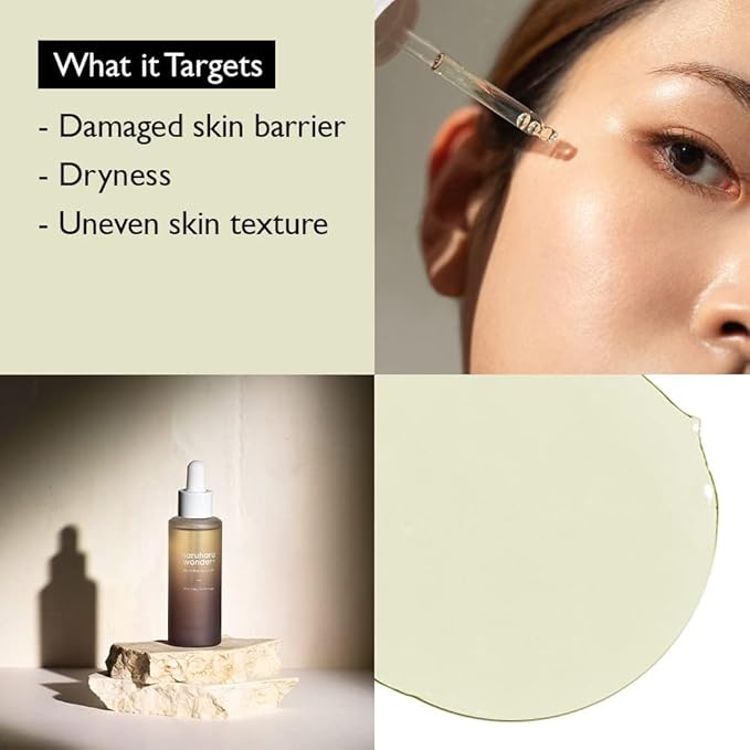 HARUHARU wonder Black Rice Facial Oil, Fast Absorbing, Radiant Skin, For all type of skin, Vitamin E Korean Skicare, Vegan, 1.01 fl oz