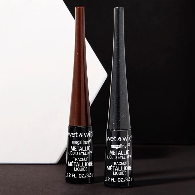 wet n wild MegaLiner Liquid Eyeliner - Black (packaging) (Pack of 2)