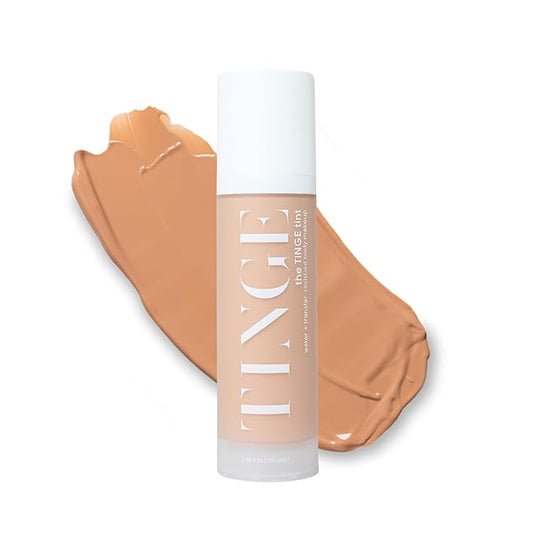 Tinge Body Makeup, Water & Transfer Resistant, Medium Coverage Cream, Lasts Up to 48 Hours, For All Skin Types, Fragrance Free, Vegan, American Made, 3.38 Fl Oz. - Medium Neutral