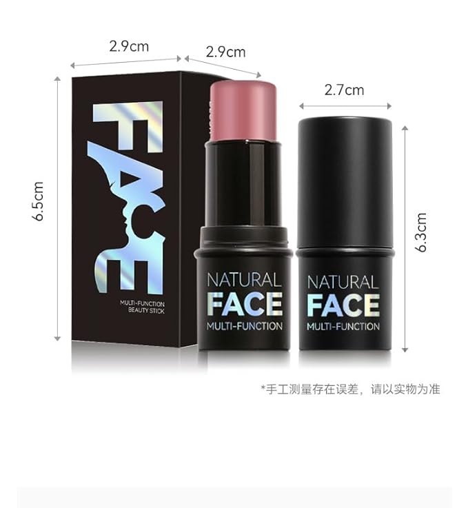 Natural Blush Stick for Cheeks & Lips - Creamy, Buildable, Vegan Makeup ，Long-Lasting, Easy Blend, Travel-Friendly (04)