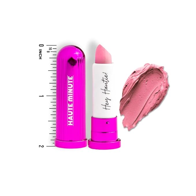Mini 4Ever Haute Lipstick – Pink Lipstick Long Lasting, Bold Satin Finish, Vegan, Cruelty-Free - Clean & Natural, Travel-Friendly Lip Color (BRB)
