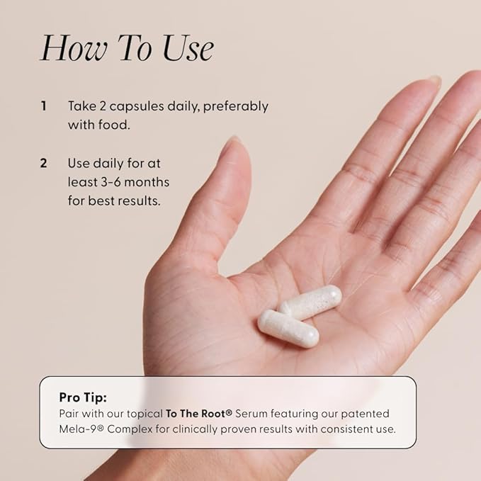 Arey Not Today, Grey Daily Hair Supplement for Women & Men | Slows Grey Hair Growth in 3–6 Months | Support for Thicker, Healthier Hair | Biotin, B + D Vitamins | Vegan & Gluten-Free (3 Months)
